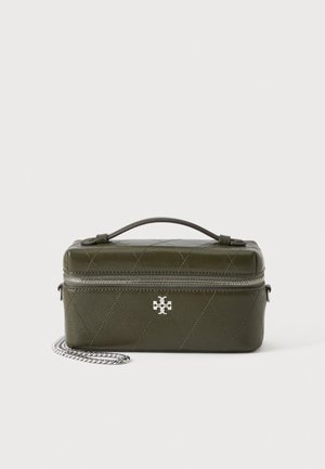 Tory Burch, CHARLIE QUILTED VANITY CASE - Дамска чанта - khaki