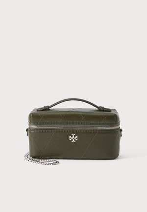 Tory Burch, CHARLIE QUILTED VANITY CASE - Дамска чанта - khaki