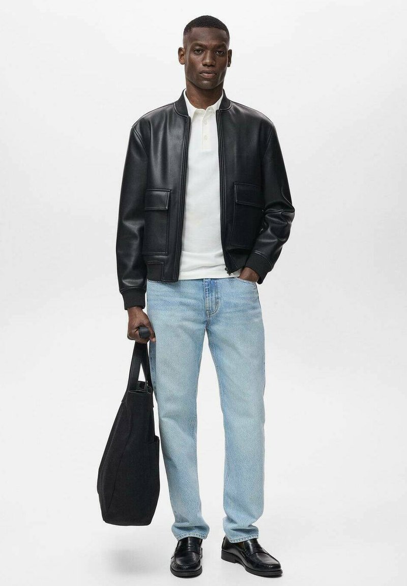 veste biker homme simili cuir