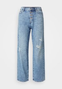 ONLMOLLY WIDE LEG VIS - Wide Leg - light blue denim
