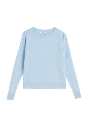 BOAT NECK SWEATER - Strickpullover - light blue