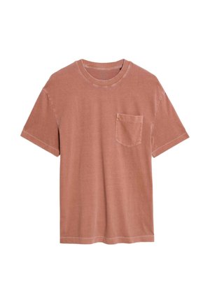 PURE GARMENT DYED - Basic T-shirt - burnt sienna