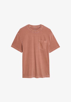 Marks & Spencer PURE GARMENT DYED - T-shirt basic - burnt sienna