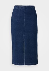 ONLY Carmakoma CARBOWIE MIDI TUBE SKIRT  - Fustă denim - naval academy