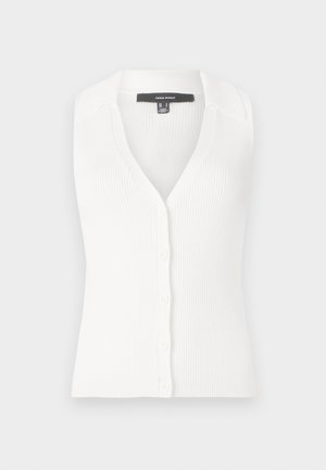 Vero Moda VMWILLOW V NECK - Vest - snow white