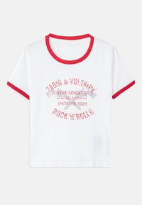 BLASON STRASS - Print T-shirt - white