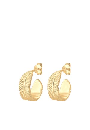 FEATHER FESTIVAL TREND - Earrings - gold- coloured