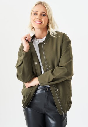 GINI ZIP UP - Bomber Jacket - khaki