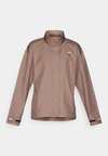 FAST REPEL - Chaqueta de running - mink brown/black/reflective silver