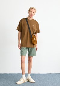 Carhartt WIP SCRIPT EMBROIDERY - T-shirts basic - lumber/white
