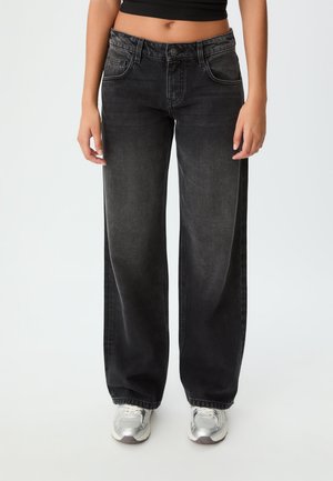 Stradivarius MID-RISE BAGGY  - Jeans Relaxed Fit - mottled light grey