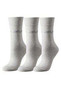 TOM TAILOR 9ER PACK BASIC - Socken - grau meliert