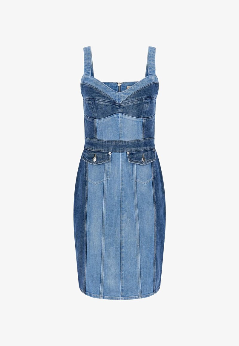 g by guess denim dress Y2K Denim Blue Guess Skater Dress