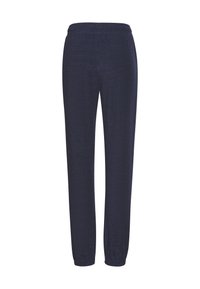 Dunkelblau Jogginghosen aus weichem Stoff, mit elastischem Bund und schmal zulaufenden Bündchen an den Knöcheln für eine entspannte Passform.