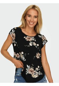ONLY ONLVIC AOP  - Print T-shirt - black