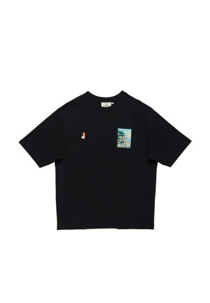 Saē, T-SHIRT TOSHI SAMOURAI GOLF 1 BLACK HOMME - T-shirt imprimé - noir