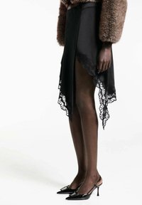 Mango Suknja A kroja - black
