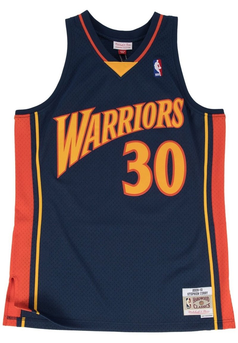 Mitchell & Ness - GOLDEN STATE WARRIORS - Felső - navy, Nagyítás