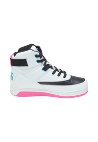 Patrick Ewing REBOUND BY EWING 33 HI - Vysoké tenisky - white black pink blue
