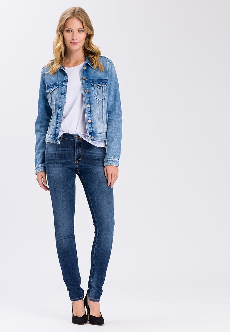 Cross Jeans ALAN - Jeans Skinny Fit - blue-used/used denim - Zalando.nl