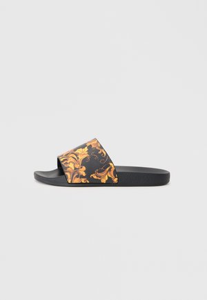 FONDO SHELLY - Pool slides - black/gold-coloured