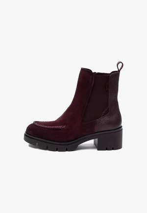 Hispanitas, HISPANITAS - Enkellaarsjes met plateauzool - dark red