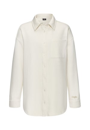 Button-down blouse - wollweiß