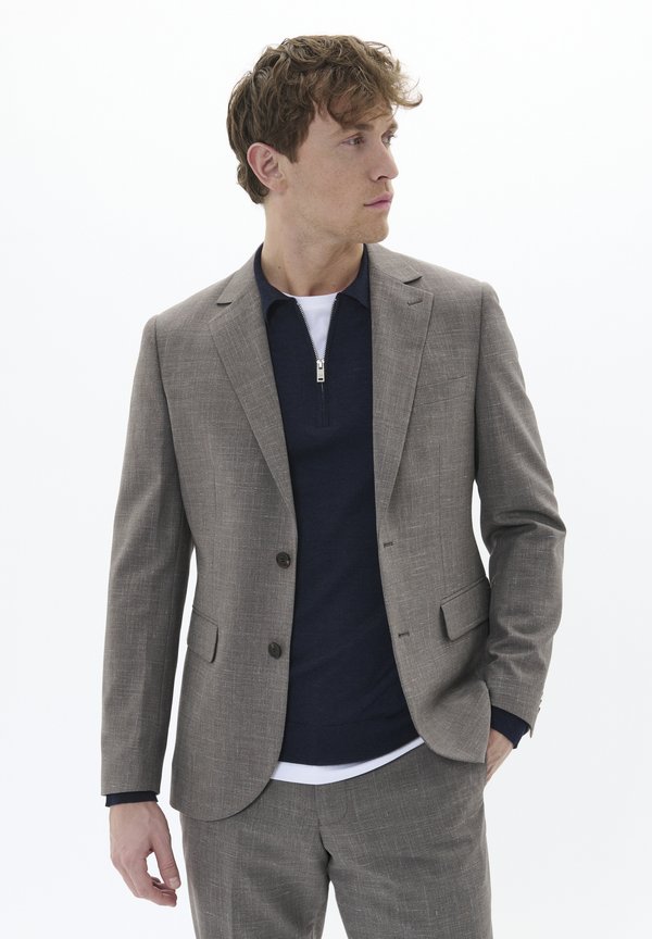 Anzugsakko - walnut melange