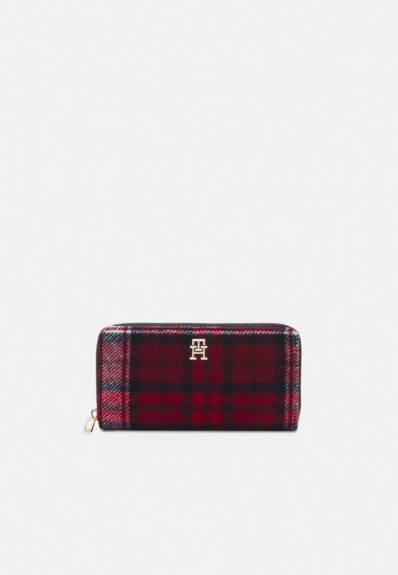 Tommy Hilfiger ICONIC LARGE Geldbörse tartan/rot Zalando.de