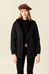 BONOBO Jeans GERADER KAPUZEN - Vinterjacka - noir