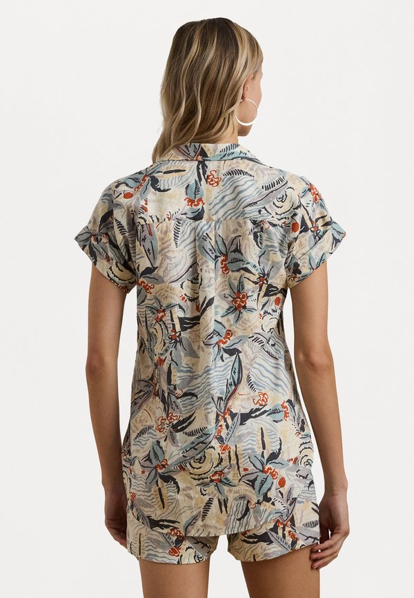 RELAXED FIT PRINT SHORT SLEEVE SHIRT - Button-down blouse4