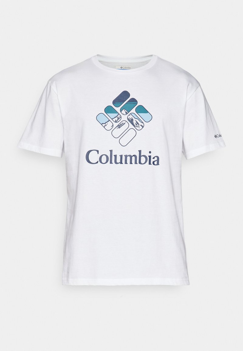 Columbia T-shirt print wit