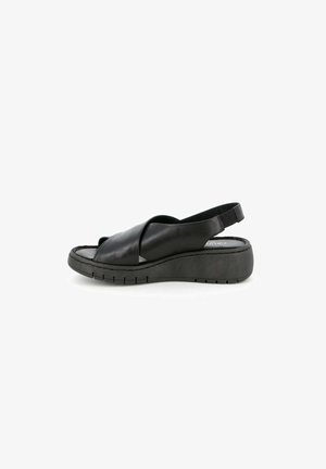 Grünland Sandali con zeppa - nero
