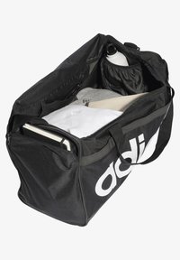 adidas Performance ESSENTIALS LINEAR DUFFEL MEDIUM - Spordikott - black   white