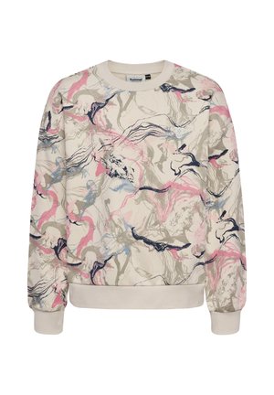 HML LOOSE AOP - Sweatshirt - silver birch