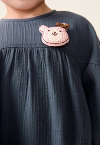 Next TEXTURED-REGULAR FIT - Denní šaty - navy blue bear character