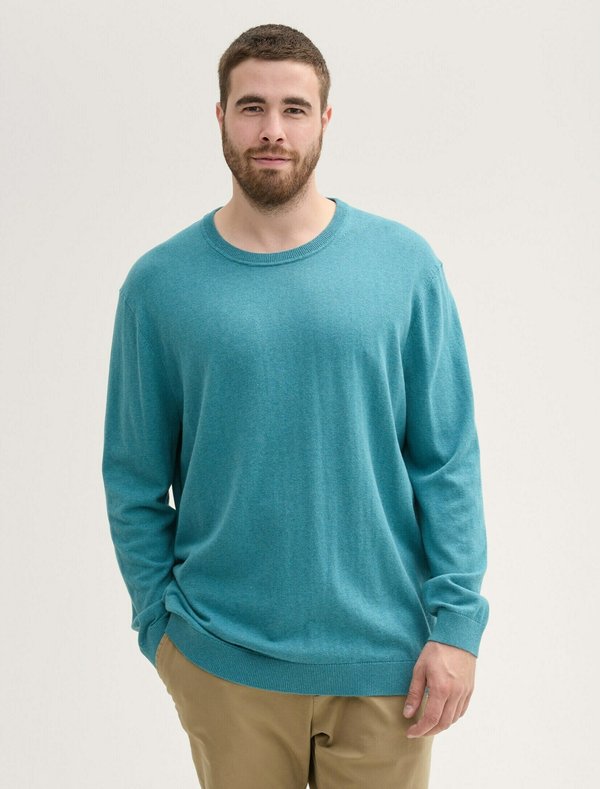 Strickpullover - bright teal melange