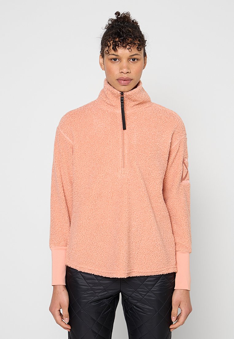 Didriksons Fleece trui donkerroze