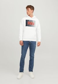 Jack & Jones CORP LOGO PLAY NOOS - Jersey con capucha - white