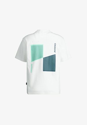 CHASIN', RECO - Nyomott mintás póló - white