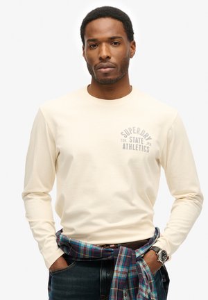 Superdry Long sleeved top - desert bone off white