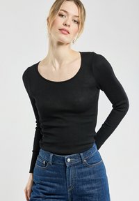 Armor lux T-shirt à manches longues - noir