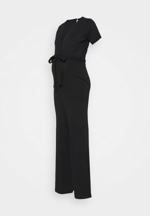 WRAP BELTED - Jumpsuit - black