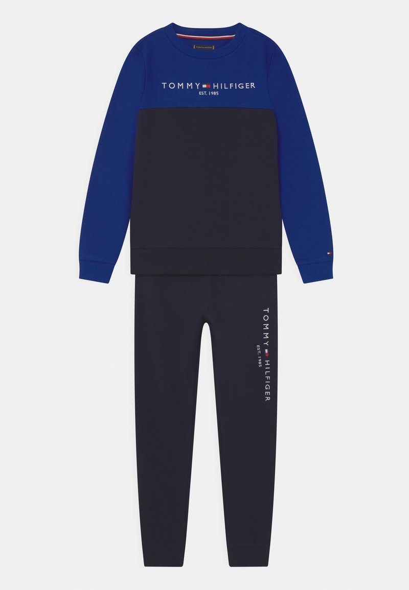 Tommy Hilfiger ESSENTIAL COLORBLOCK SET Tracksuit desert sky/dark