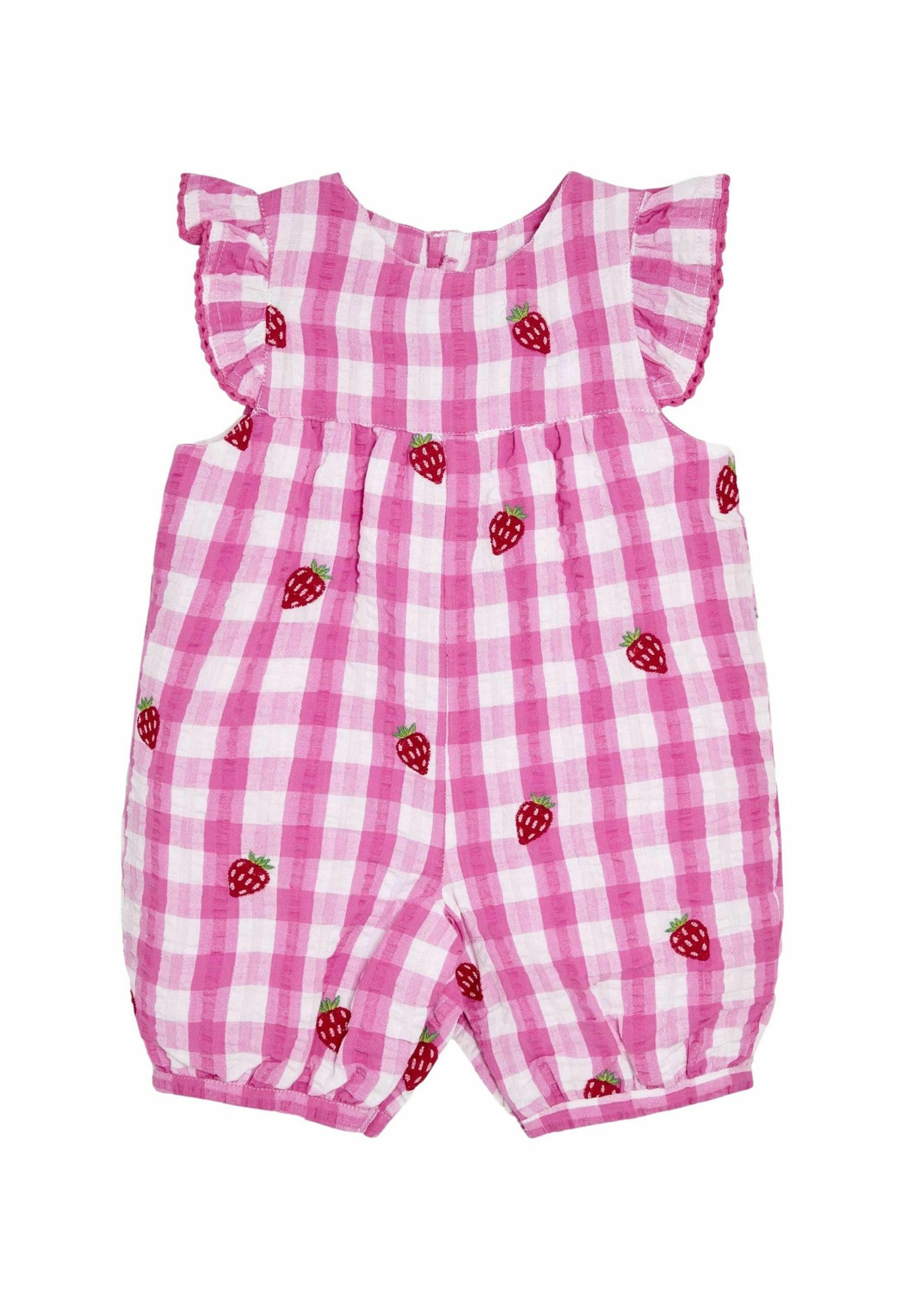 JoJo Maman Bébé REGULAR FIT-PRETTY RUFFLE EMBROIDERED Jumpsuit - Main Image