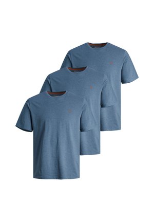 3 PACK - T-shirts basic - denim blue