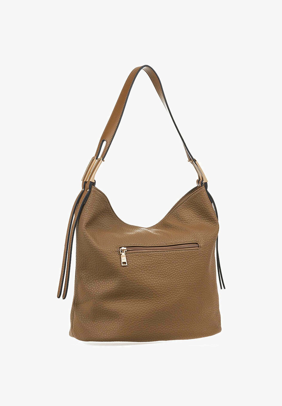 Verde Fashion Borsa a mano tortora/beige screziato