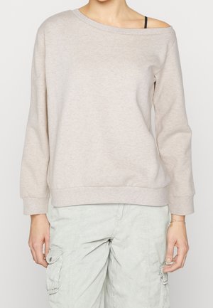 Sweater - mottled beige