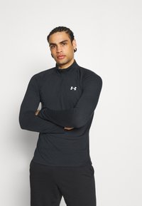 Under Armour - STREAKER HALF ZIP - Långärmad tröja - black Miniatyrbild 1