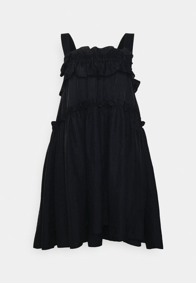 Brogger CASSIE MIDI DRESS - Cocktailkleid/festliches Kleid - fluro yellow stripe